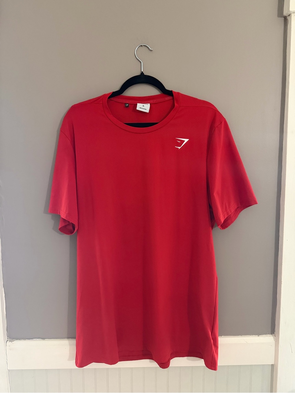 Gymshark Red Short Sleeve Athletic Tee